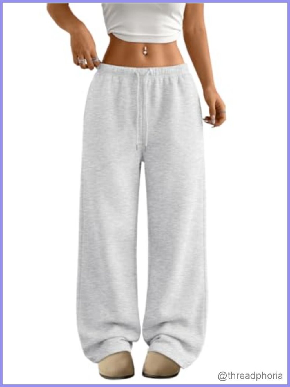 Wide Leg Low Rise Lounge Sweatpants with Pockets